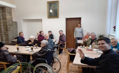 káva a zákusek na Hostýně